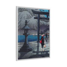 Impresión en alta resolución del lago Hakone a la luz de la luna (ca. 1925-1926) de Hiroaki Takahashi. 