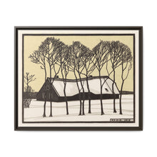 Farm in the snow (1918) by Julie de Graag - NOMADEN ART GALLERY