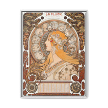 Alphonse Maria Mucha's Zodiaque or La Plume (ca. 1896–1897). Famous Art Nouveau artwork