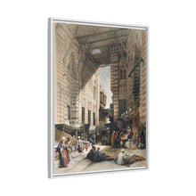 Bazaar of the silk mercers, Cairo illustration by David Roberts (1796–1864)