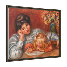 Lección de escritura (La Leçon d'écriture) (1905) de Pierre-Auguste Renoir. 