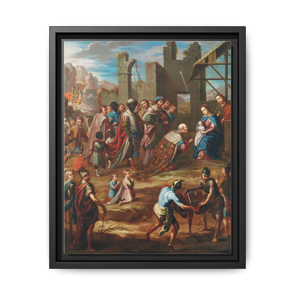 The Adoration of the Kings with Viceroy Pedro de Castro y Figueroa, Duke of La Conquista (La adoracion de los reyes con el virrey Pedro de Castro y Figueroa, duque de la Conquista) by Nicolas Enriquez. - NOMADEN ART GALLERY