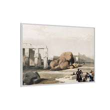 Fragment of the Great Colossi at the Memnonium Thebes illustration by David Roberts (1796–1864)