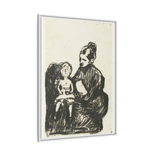 Nodriza con niño / La madre y el niño que llora (1902) de Edvard Munch. 