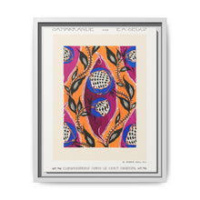Flower pochoir pattern in Art Nouveau oriental style - NOMADEN ART GALLERY