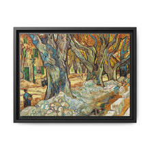 The Large Plane Trees (Road Menders at Saint-Rémy) (1889) by Vincent Van Gogh. Original from The Cleveland Museum of Art. - NOMADEN ART GALLERY
