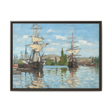 Ships Riding on the Seine at Rouen (1872–1873) by Claude Monet - NOMADEN ART GALLERY