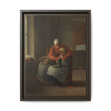 The Knitting Lesson (c. 1860) by Jean François Millet - NOMADEN ART GALLERY