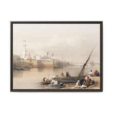 View on the Nile ferry to Gizeh illustration by David Roberts (1796–1864) - Decorative Wall Art - NOMADEN ART GALLERY