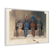Sanctuary of the Temple of Aboo Simbel Nubia illustration by David Roberts (1796–1864)