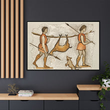 Hunter-Gatherer Mosaic: Vintage Encyclopaedia Art (1891)
