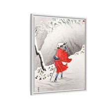 Snowy Evening on a Mountain Path print in high resolution by Hiroaki Takahashi (1871–1945)