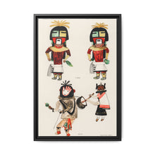 Hopi Katcinas - Piokot Turkwinu Turkwinu Mana (1895) drawn by the native people from the book of Jesse Walter Fewkes (1850–1930) - NOMADEN ART GALLERY