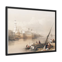 View on the Nile ferry to Gizeh illustration by David Roberts (1796–1864) - Decorative Wall Art