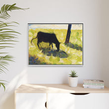 Black Cow in a Meadow (ca. 1881) by Georges Seurat