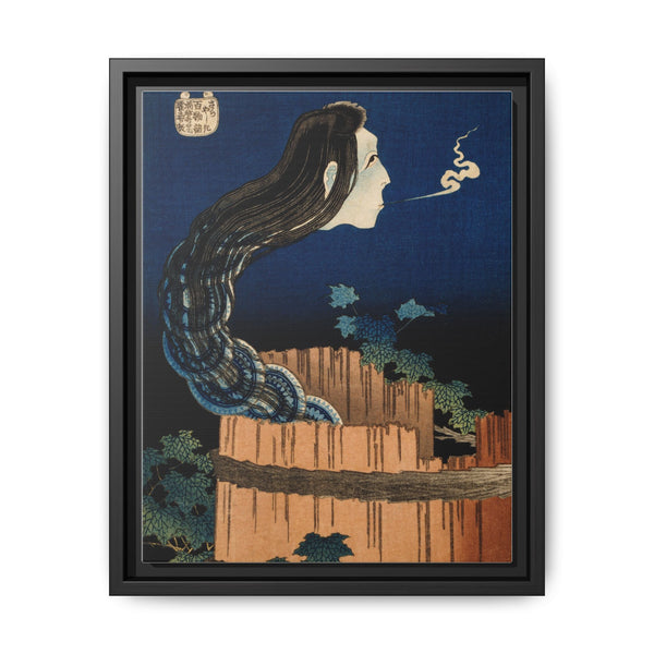 The Plate Mansion by Katsushika Hokusai (1760-1849), a traditional Japanese Ukyio-e style illustration of traditional Japanese folklore ghost, Okiku - NOMADEN ART GALLERY