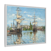 Ships Riding on the Seine at Rouen (1872–1873) by Claude Monet - NOMADEN ART GALLERY