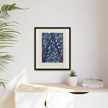 Flower pattern Art Deco stencil print in oriental style