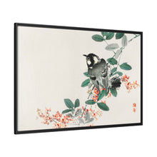 Black-capped chickadee by Kōno Bairei (1844-1895)