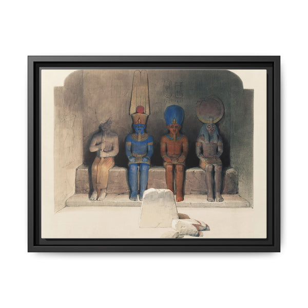 Sanctuary of the Temple of Aboo Simbel Nubia illustration by David Roberts (1796–1864) - NOMADEN ART GALLERY