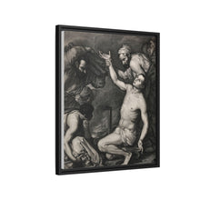 The martyrdom of Saint Laurence of Rome. Etching after J. Ribera.