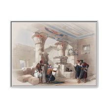 Deir el Medina (Dayr al Madinah) is an ancient Egyptian village which was home to the artisans who worked on the tombs in the Valley of the Kings illustration by David Roberts - NOMADEN ART GALLERY