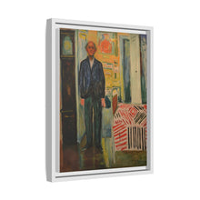 Self-Portrait Between the Clock and the Bed (1940-1943) by Edvard Munch - NOMADEN ART GALLERY
