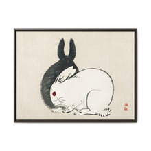 Black and white rabbits by Kōno Bairei (1844-1895) - NOMADEN ART GALLERY