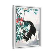 Cat with Tomato Plant (1931) print in high resolution by Hiroaki Takahashi