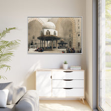 Mosque of Sultan Hassan Cairo illustration by David Roberts (1796–1864) - Framed Wall Art