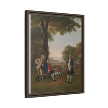 Arthur Holdsworth Conversing with Thomas Taylor and Captain Stancombe by the River Dart (1757) by Arthur Devis