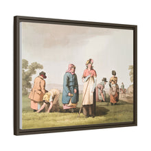 Illustration of riding the stang from The Costume of Yorkshire (1814) by George Walker