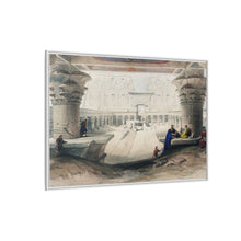 Ancient Egypt Art Print: Edfou Temple Portico View by David Roberts - Wall Art Canvas Print