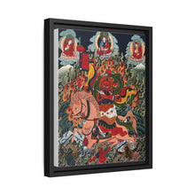 Tse Mara , a form of Dharmapala (protector of teachings), guardian of the Samye Monastery. Gouache painting by a Tibetan artist - NOMADEN ART GALLERY