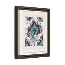 Botanical pochoir pattern in Art Nouveau oriental style