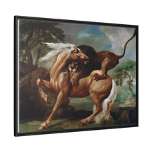 A Lion Attacking a Horse (1762) by George Stubbs.