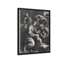 Saint Mary (the Blessed Virgin) and Saint Joseph with the Christ Child, Saint John the Baptist and Saint Elizabeth. Engraving by J. Frey