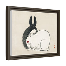 Black and white rabbits by Kōno Bairei (1844-1895)