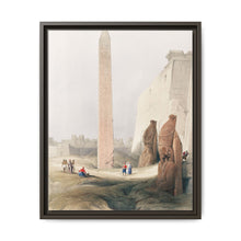 Luxor city on the east bank of the Nile River in southern Egypt illustration by David Roberts (1796–1864) - NOMADEN ART GALLERY