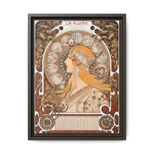 Alphonse Maria Mucha's Zodiaque or La Plume (ca. 1896–1897). Famous Art Nouveau artwork