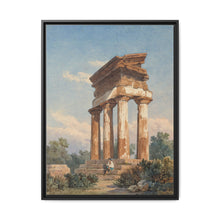 A Temple Ruin in Agrigento (c. 1825) by Carl Wilhelm Götzloff: A Classical Landscape - NOMADEN ART GALLERY