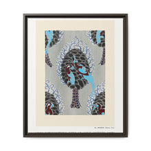 Art Nouveau bird pattern pochoir print in oriental style - NOMADEN ART GALLERY