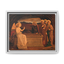 The women at the grave of Christ: anangel tells them that he is risen. Colour lithograph by M. and N. Hanhart after J.E. Goodall after Fra Angelico. - NOMADEN ART GALLERY