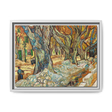 The Large Plane Trees (Road Menders at Saint-Rémy) (1889) by Vincent Van Gogh. Original from The Cleveland Museum of Art. - NOMADEN ART GALLERY