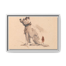 A Terrier, Sitting, Facing Left - NOMADEN ART GALLERY