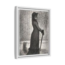 Georges Seurat's Woman Strolling (1884)