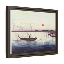 Boats and setting sun (1900 - 1936) by Ohara Koson