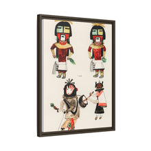 Hopi Katcinas - Piokot Turkwinu Turkwinu Mana (1895) drawn by the native people from the book of Jesse Walter Fewkes (1850–1930) - NOMADEN ART GALLERY