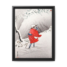 Snowy Evening on a Mountain Path print in high resolution by Hiroaki Takahashi (1871–1945) - NOMADEN ART GALLERY