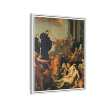 Saint Francis Xavier preaching and healing. Oil painting after Peter Paul Rubens.